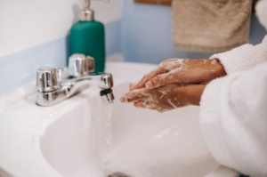 soapy hands